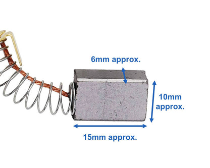 15 x 10 x 6mm Replacement Carbon Brushes Angle Grinder Electric Motor UK