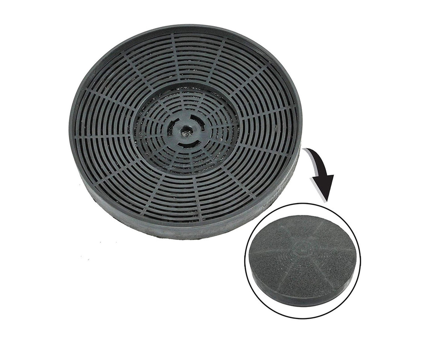 SIA2 Type Active Carbon Charcoal Odour & Grease Filter for SIA Cooker Hood Vent Extractor AGL61WH AGL71BL AGL71WH