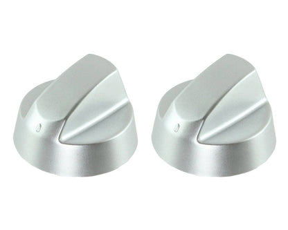 Silver Grey Control Knobs / Dials for Samsung Oven Cooker & Hob Pack of 2