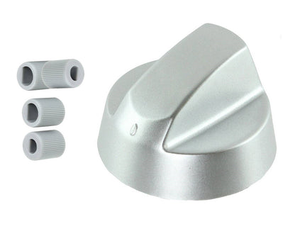 Silver Grey Control Knobs / Dials for Prima Oven Cooker & Hob Pack of 2