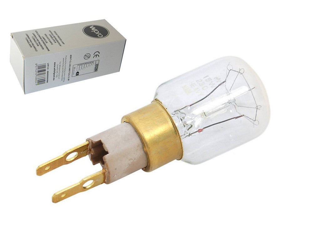 Genuine Whirlpool American Style Fridge Freezer T25 15W T-Click Lamp Bulb - 484000000979 (previously 481281728445)